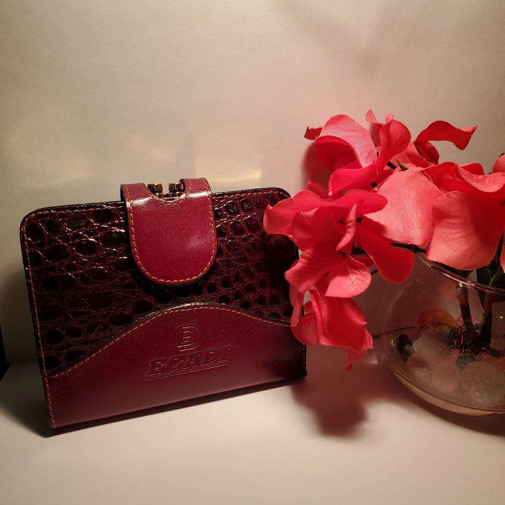 ECADI Genuine Leather Wallet New HOSTESS PICK 💖 - Picture 3 of 14